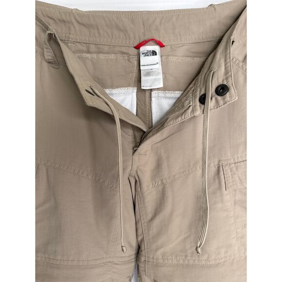 The North Face Women’s Convertible Hiking Pants, long to capri & shorts Beige 6 - Picture 10 of 13